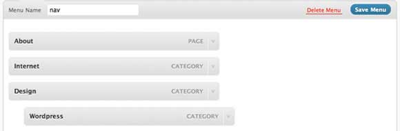 Wordpress 3 Nav Menu in Thesis